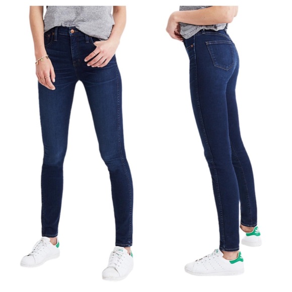 Madewell Denim - MADEWELL 10" High-Rise Skinny Jeans in Hayes Wash 26